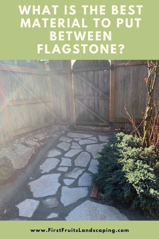 Flagstone: what to use, sand, cement, or gravel?