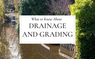 What to Know About Drainage and Grading